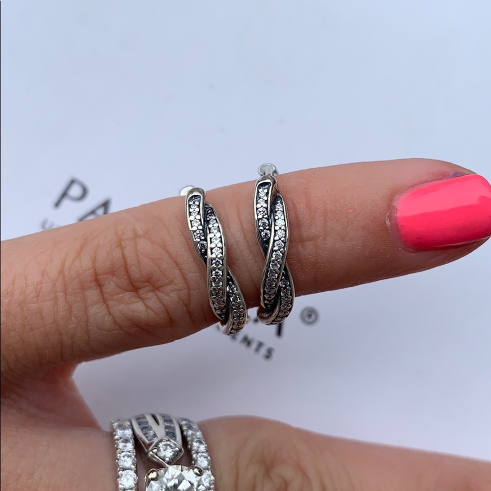 Authentic Pandora hoop earrings